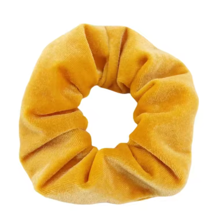 Golden Velvet Scrunchy | Beauty and the Babe